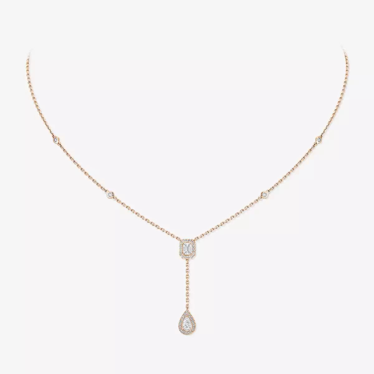 [Mysitc] Gold Diamond Tie Necklace