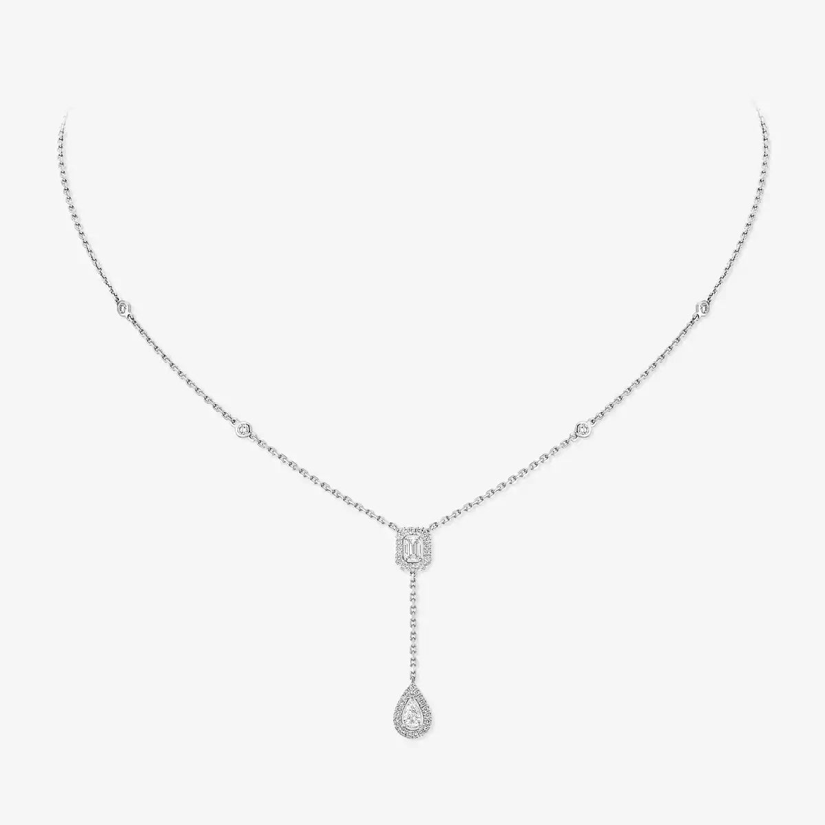[Mysitc] Gold Diamond Tie Necklace