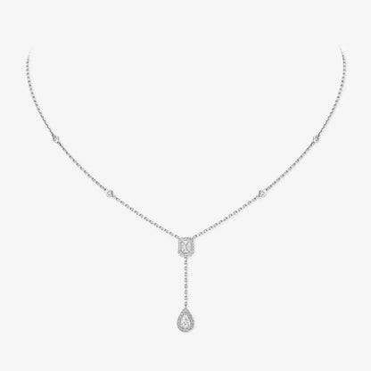 [Mysitc] Gold Diamond Tie Necklace
