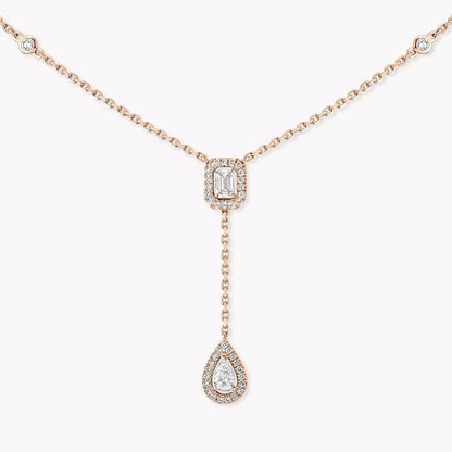 [Mysitc] Gold Diamond Tie Necklace
