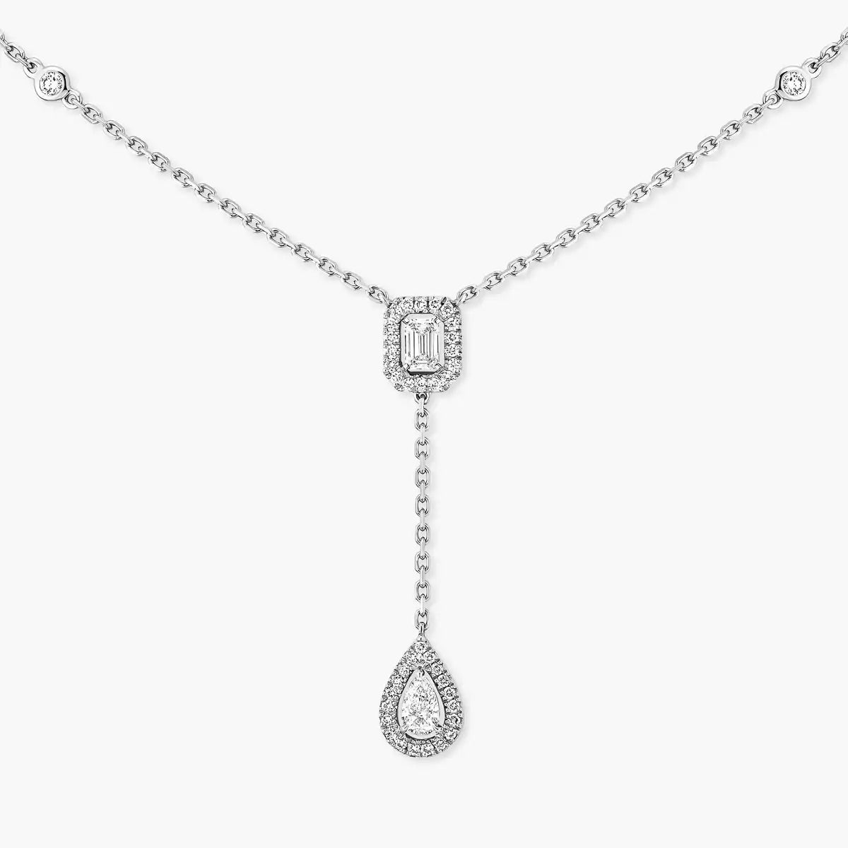 [Mysitc] Gold Diamond Tie Necklace