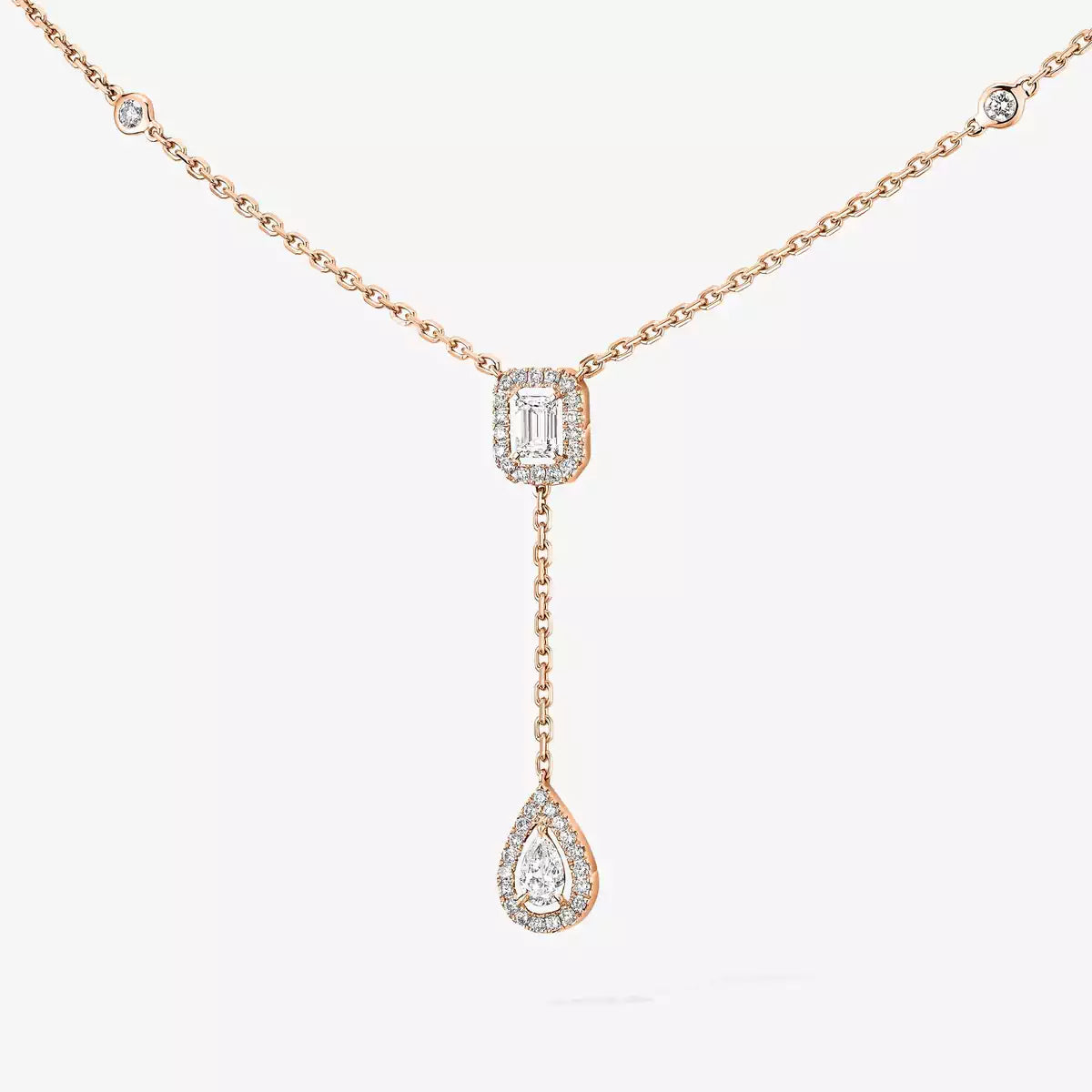 [Mysitc] Gold Diamond Tie Necklace