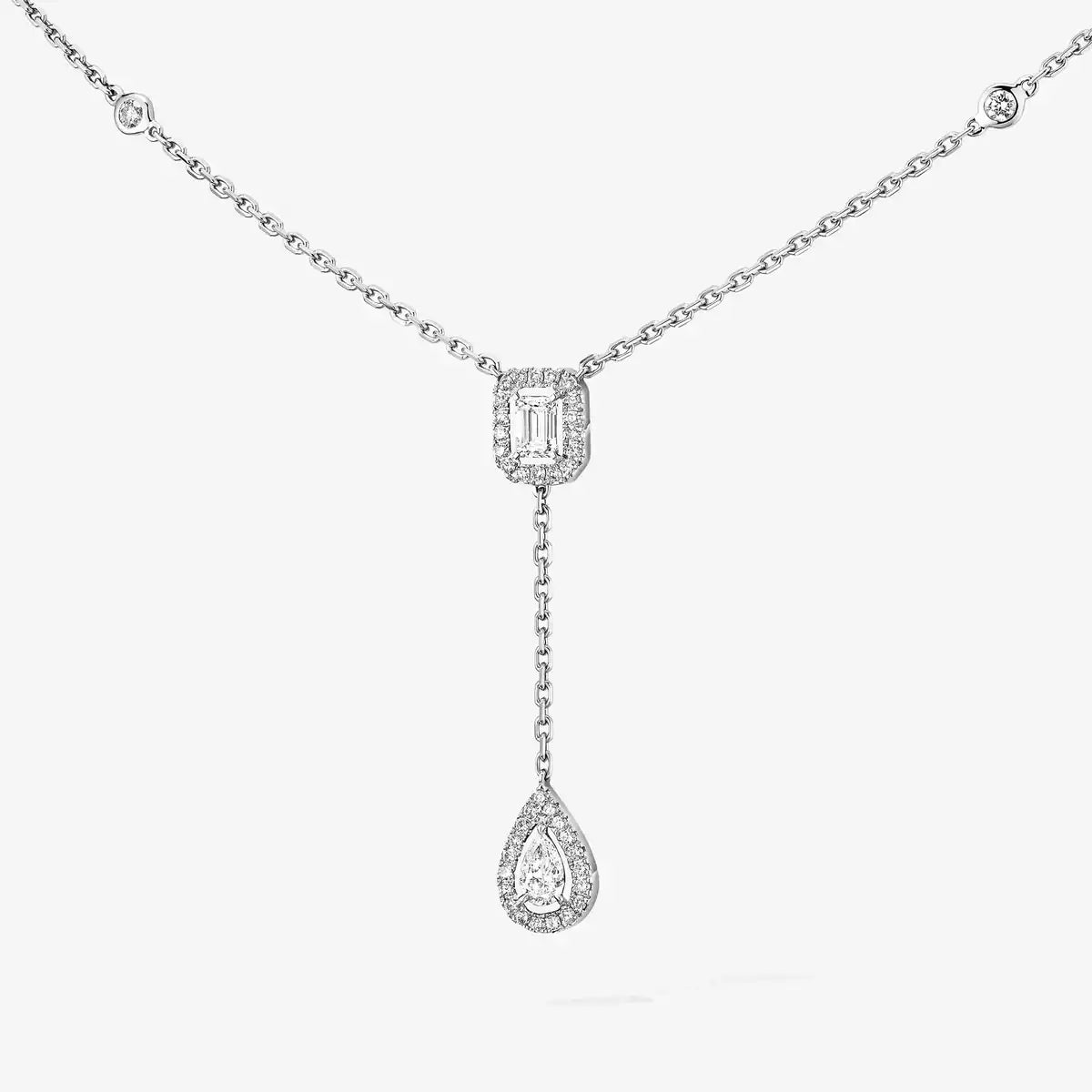 [Mysitc] Gold Diamond Tie Necklace