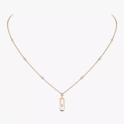 [Mysitc]  Move Uno Gold Diamond Long Necklace