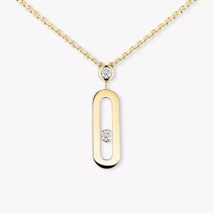 [Mysitc]  Move Uno Gold Diamond Long Necklace