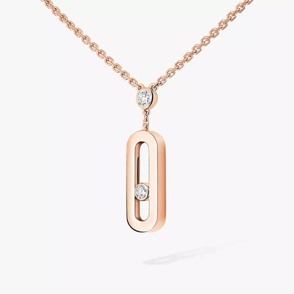 [Mysitc]  Move Uno Gold Diamond Long Necklace