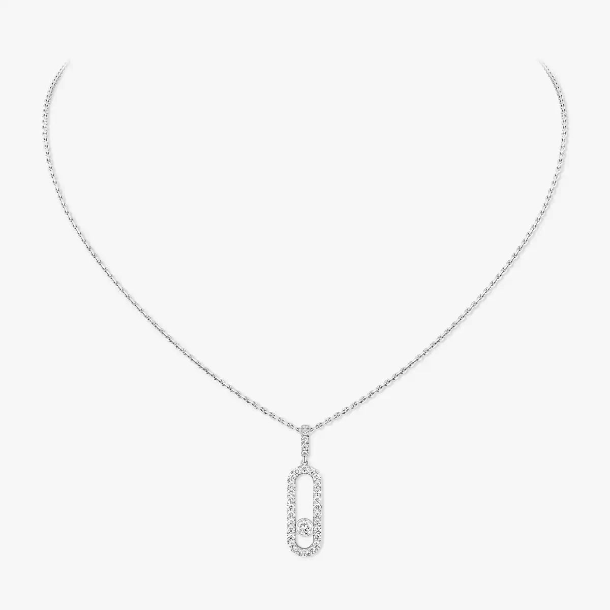 [Mysitc] Move Uno Diamond Necklace in Rose Gold