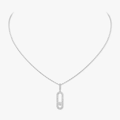 [Mysitc] Move Uno Diamond Necklace in Rose Gold