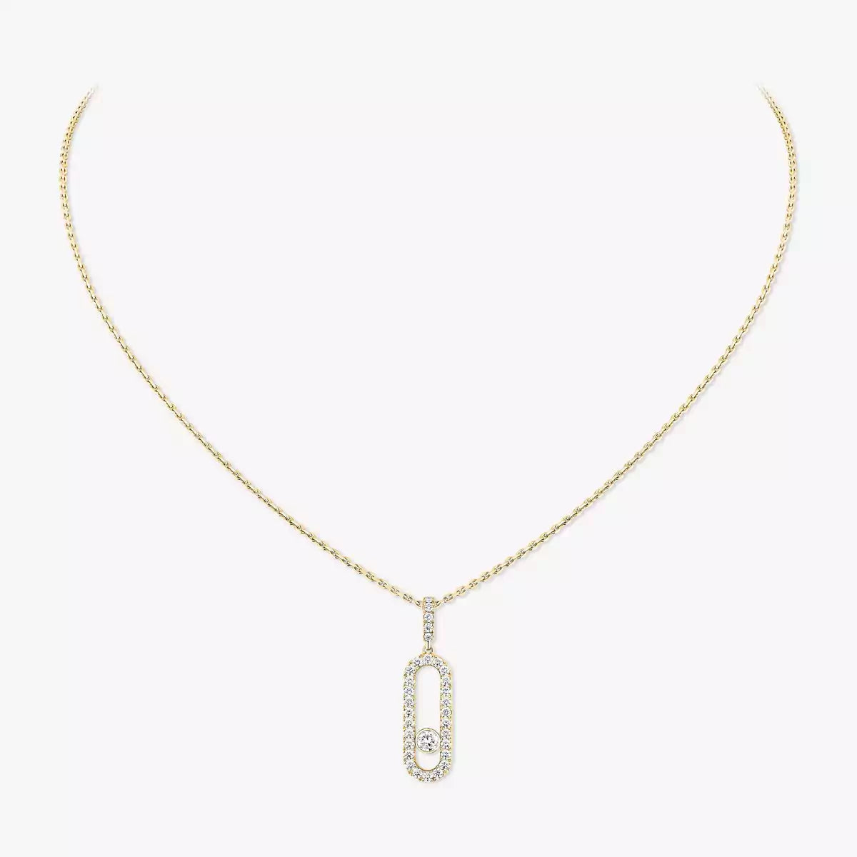 [Mysitc] Move Uno Diamond Necklace in Rose Gold