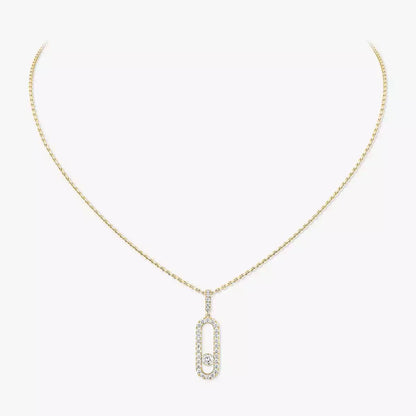 [Mysitc] Move Uno Diamond Necklace in Rose Gold
