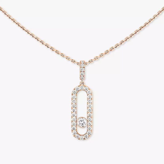 [Mysitc] Move Uno Diamond Necklace in Rose Gold