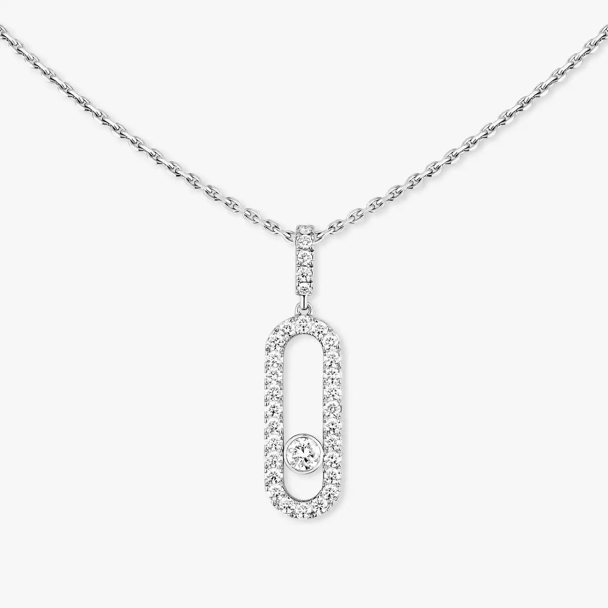 [Mysitc] Move Uno Diamond Necklace in Rose Gold