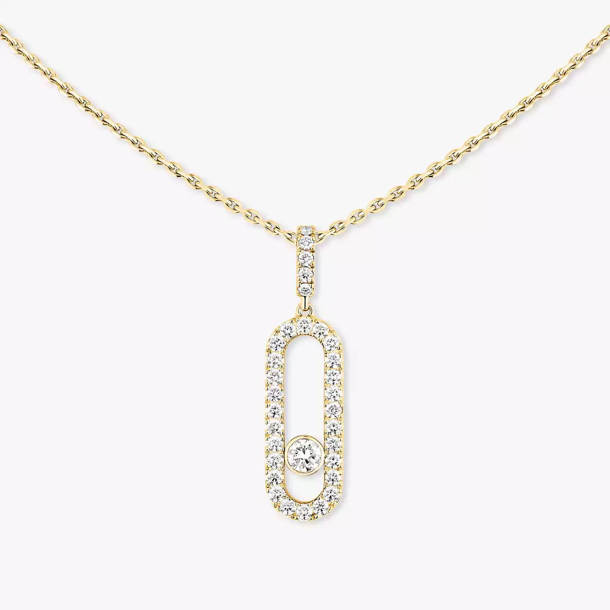 [Mysitc] Move Uno Diamond Necklace in Rose Gold