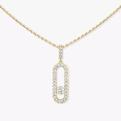 [Mysitc] Move Uno Diamond Necklace in Rose Gold