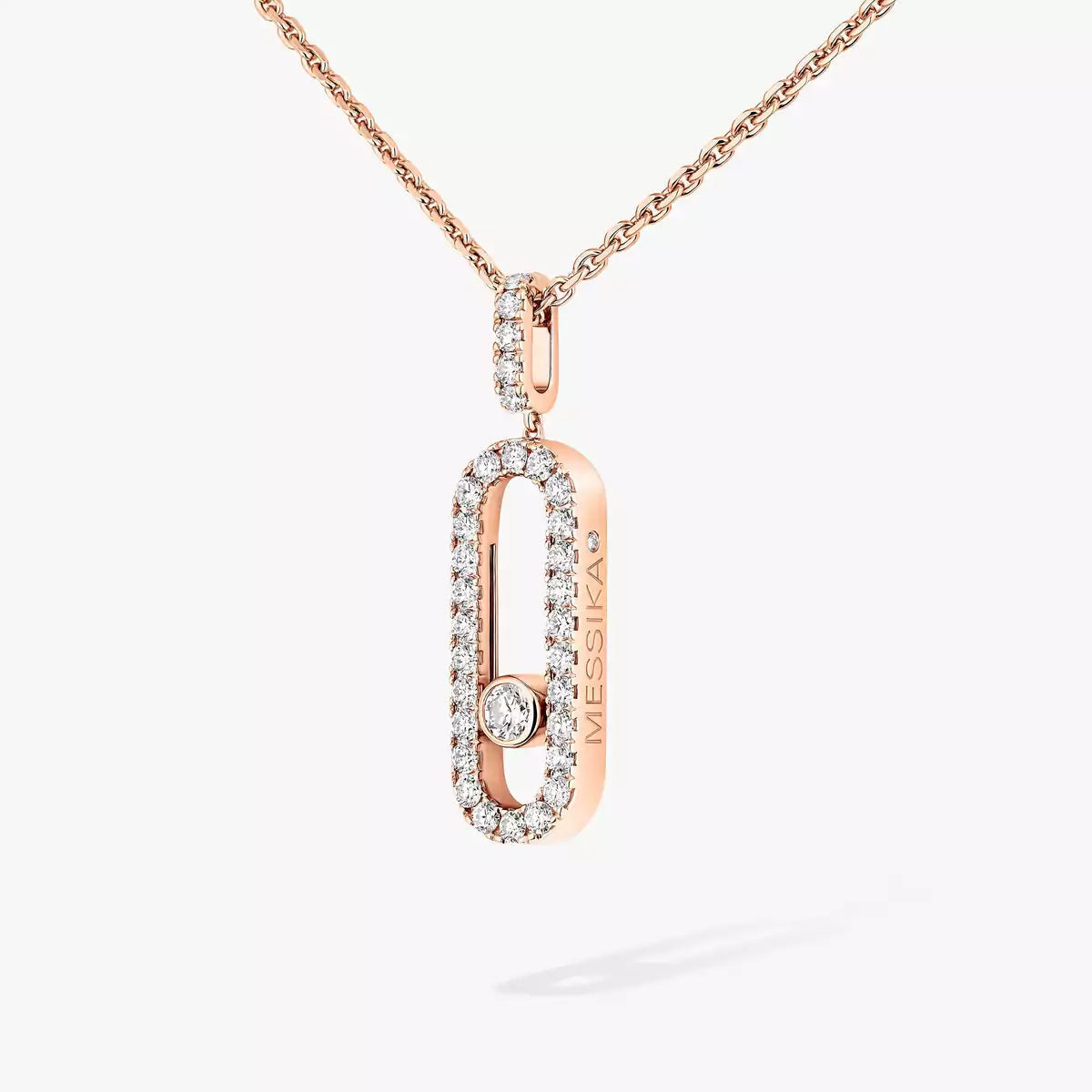 [Mysitc] Move Uno Diamond Necklace in Rose Gold