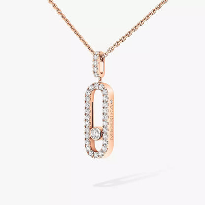 [Mysitc] Move Uno Diamond Necklace in Rose Gold