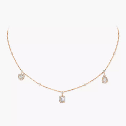 [Mysitc] My Twin Diamond Necklace in Silver