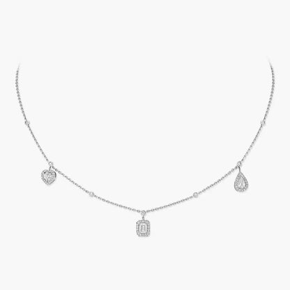 [Mysitc] My Twin Diamond Necklace in Silver