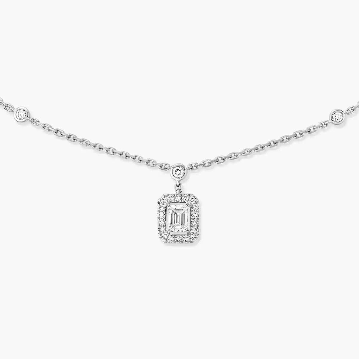 [Mysitc] My Twin Diamond Necklace in Silver