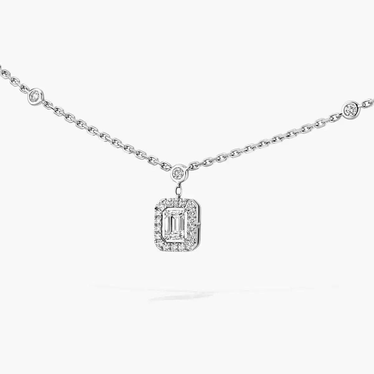 [Mysitc] My Twin Diamond Necklace in Silver