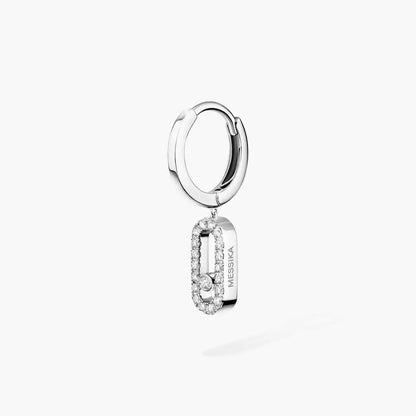 [Mysitc] Move Uno Single Diamond Hoop Earring