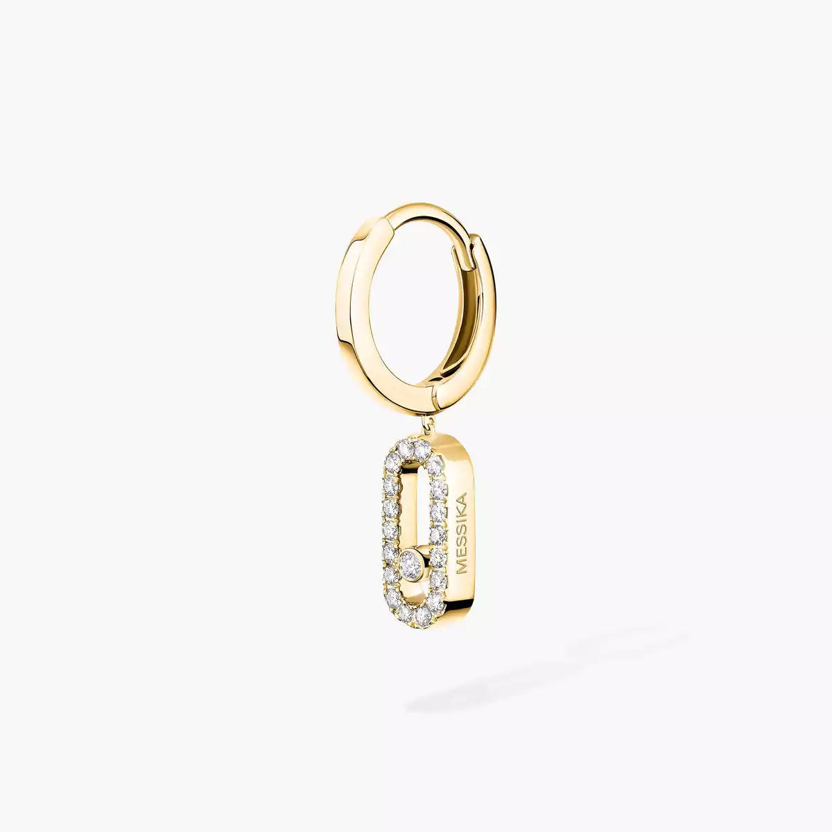 [Mysitc] Move Uno Single Diamond Hoop Earring