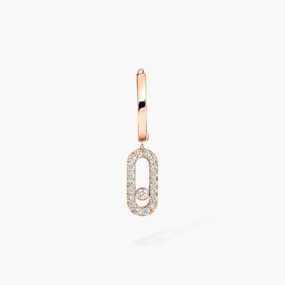 [Mysitc] Move Uno Single Diamond Hoop Earring