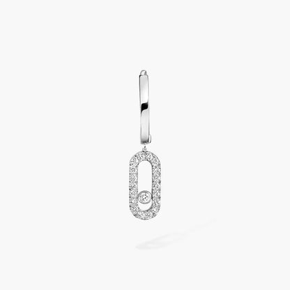 [Mysitc] Move Uno Single Diamond Hoop Earring