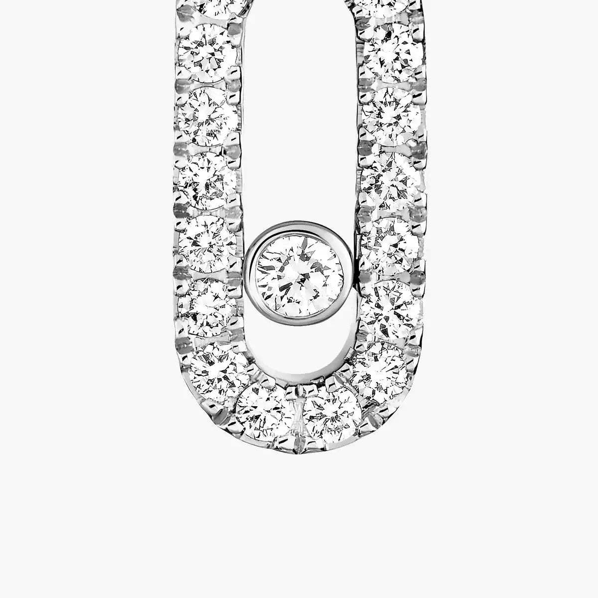 [Mysitc] Move Uno Single Diamond Hoop Earring