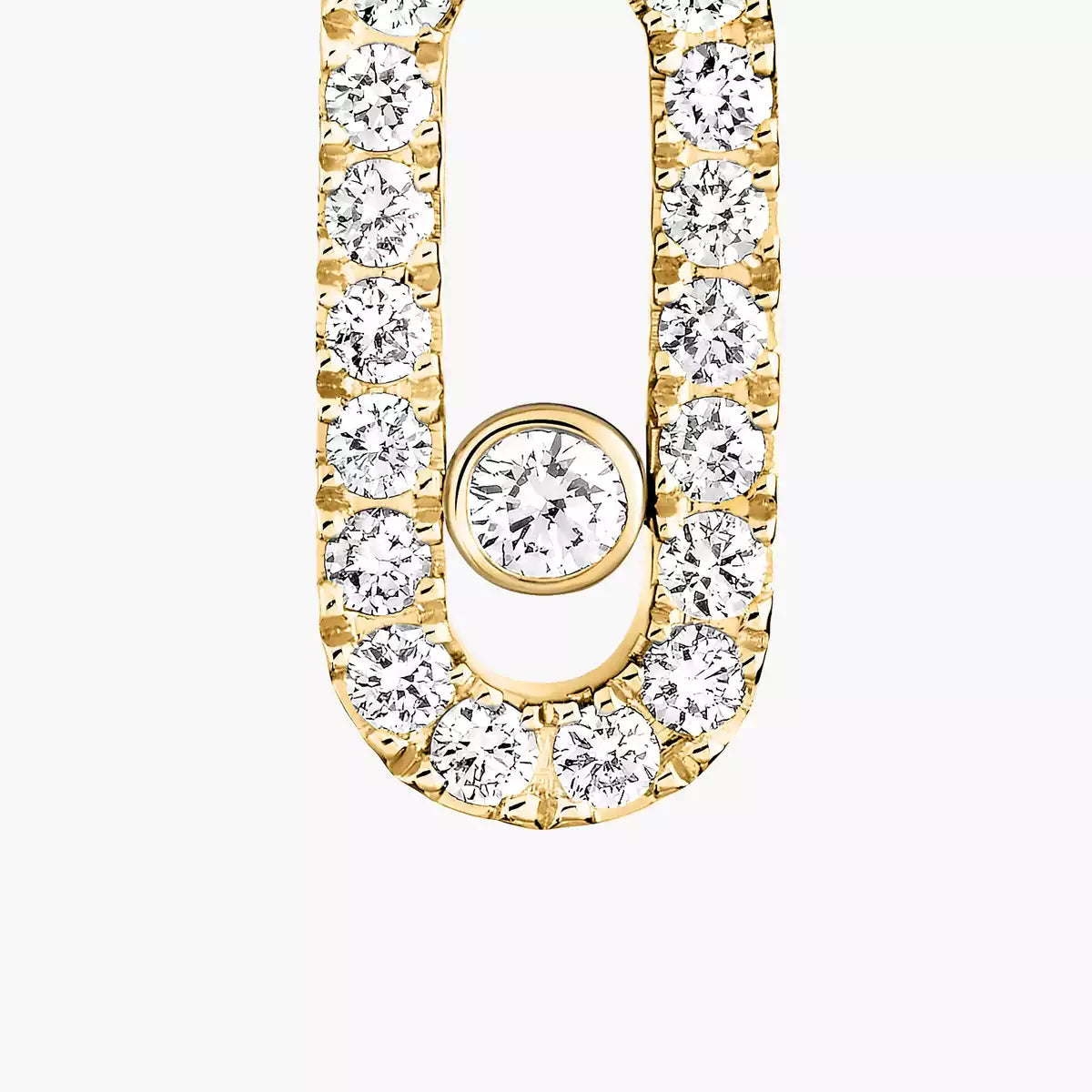 [Mysitc] Move Uno Single Diamond Hoop Earring