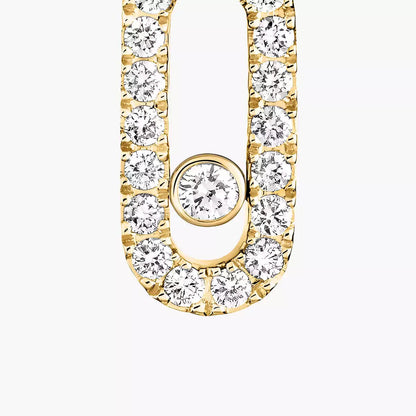 [Mysitc] Move Uno Single Diamond Hoop Earring