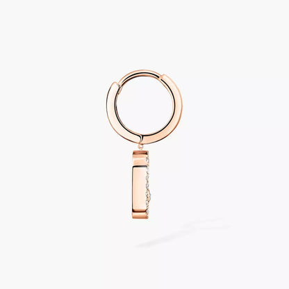[Mysitc] Move Uno Single Diamond Hoop Earring