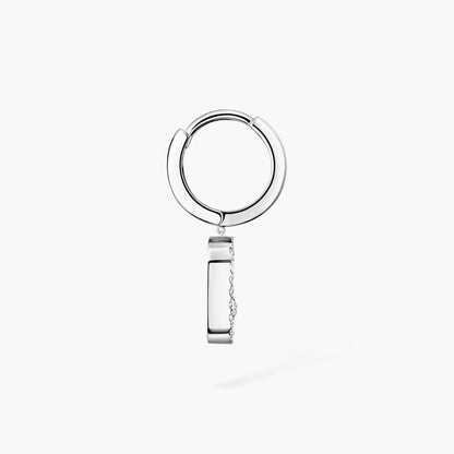 [Mysitc] Move Uno Single Diamond Hoop Earring