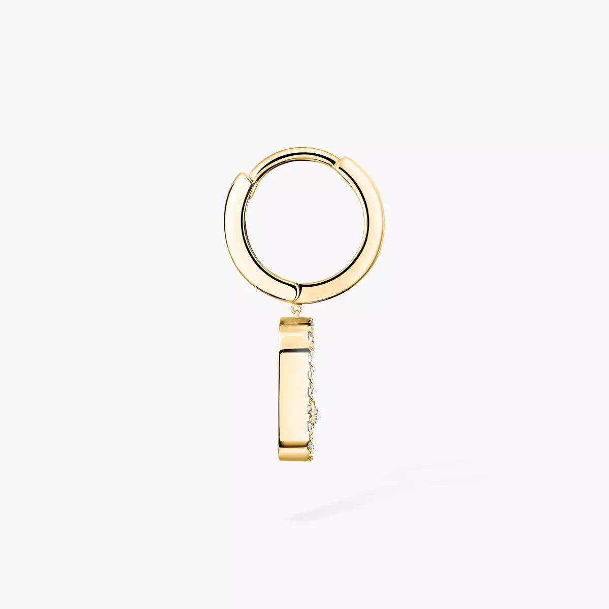 [Mysitc] Move Uno Single Diamond Hoop Earring