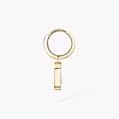 [Mysitc] Move Uno Single Diamond Hoop Earring