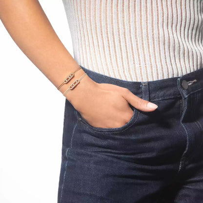 [Mysitc] Messika Care(s) pink cord pavé bracelet