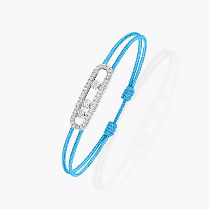 [Mysitc] Messika Care(s) pink cord pavé bracelet