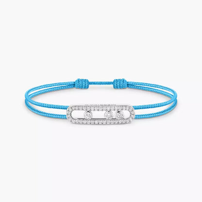 [Mysitc] Messika Care(s) pink cord pavé bracelet