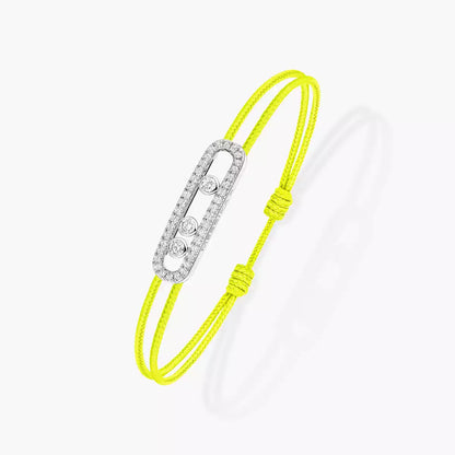 [Mysitc] Messika Care(s) pink cord pavé bracelet