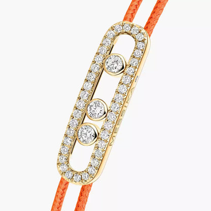 [Mysitc] Messika Care(s) pink cord pavé bracelet