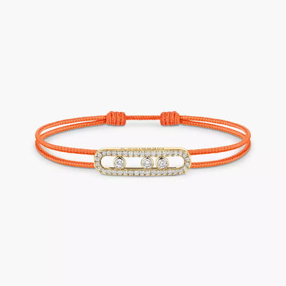 [Mysitc] Messika Care(s) pink cord pavé bracelet