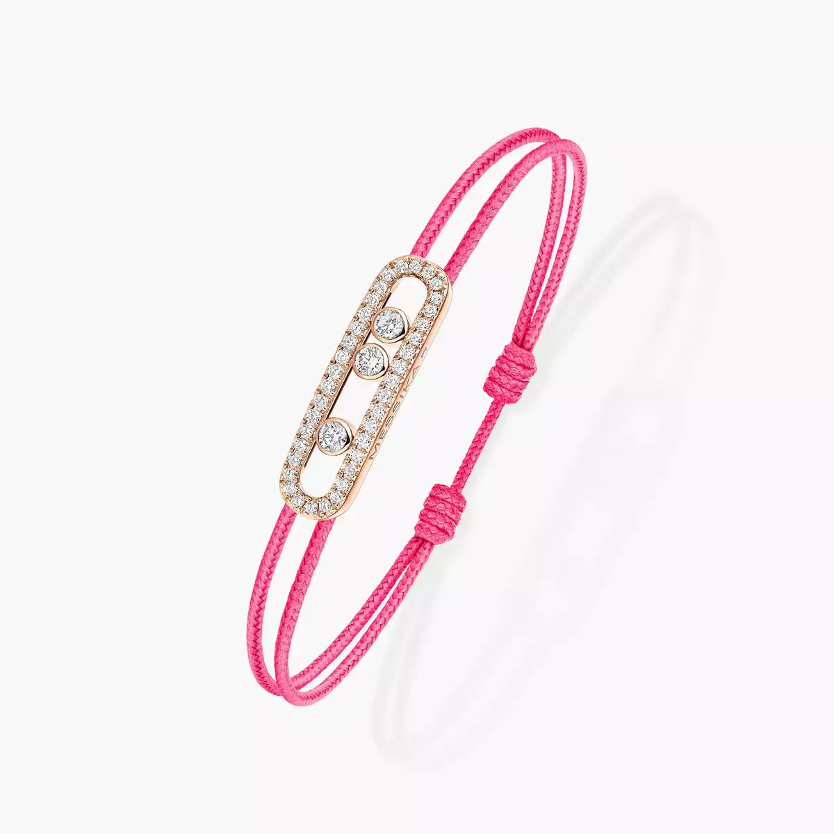 [Mysitc] Messika Care(s) pink cord pavé bracelet