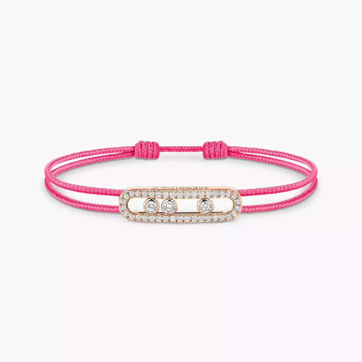 [Mysitc] Messika Care(s) pink cord pavé bracelet