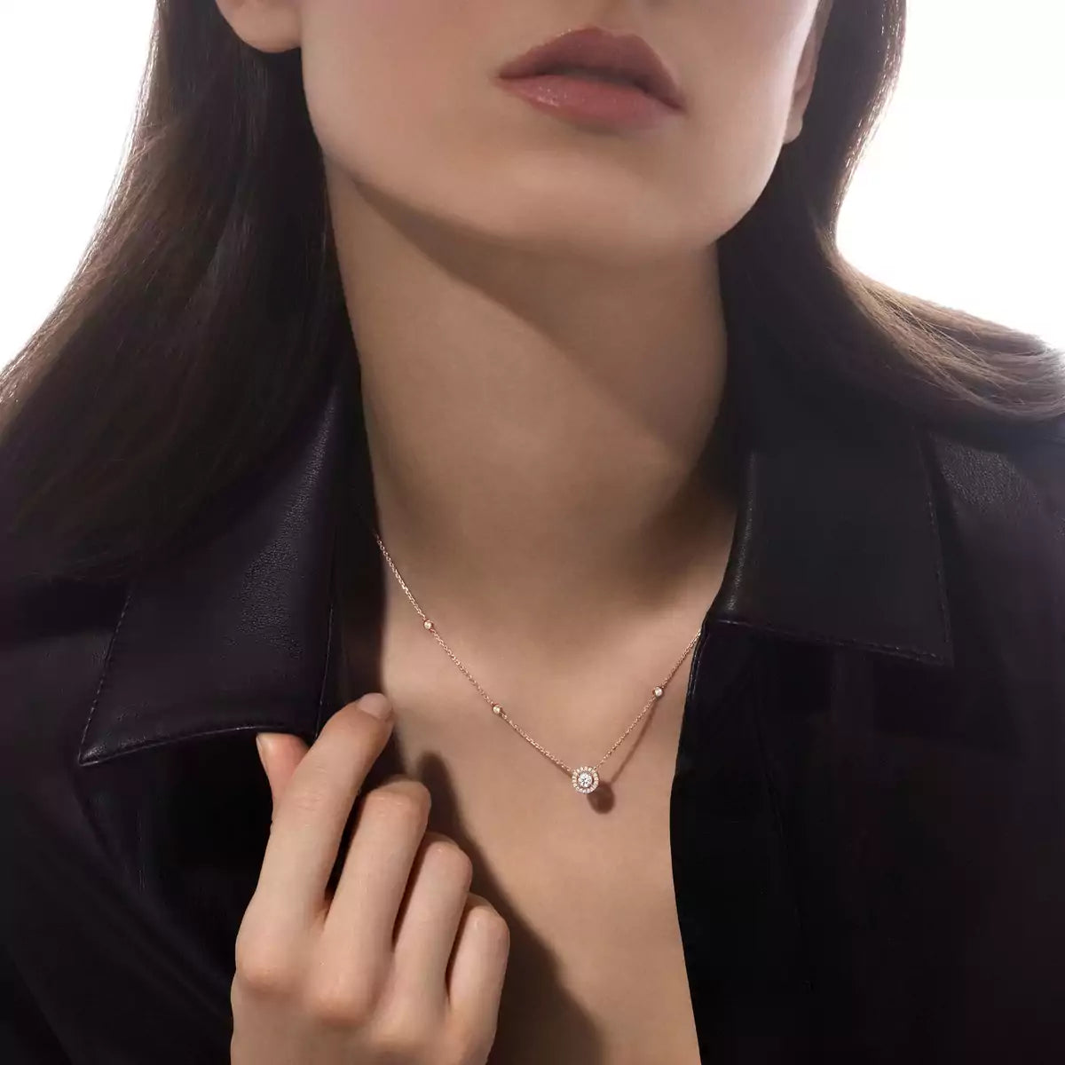 [Mysitc] Diamond Necklace 0,20ct Brilliant Shape Joy