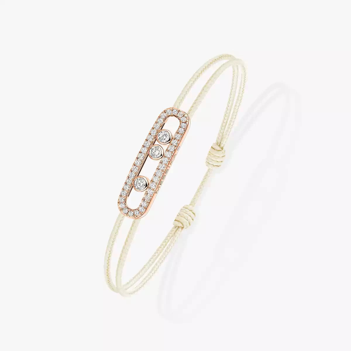 [Mysitc] Messika Care(s) pink cord pavé bracelet