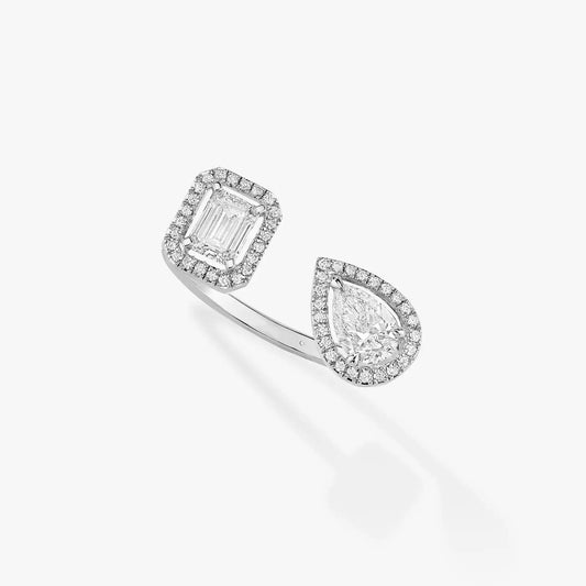 [Mysitc] MY TWIN TOI & MOI SILVER DIAMOND RING