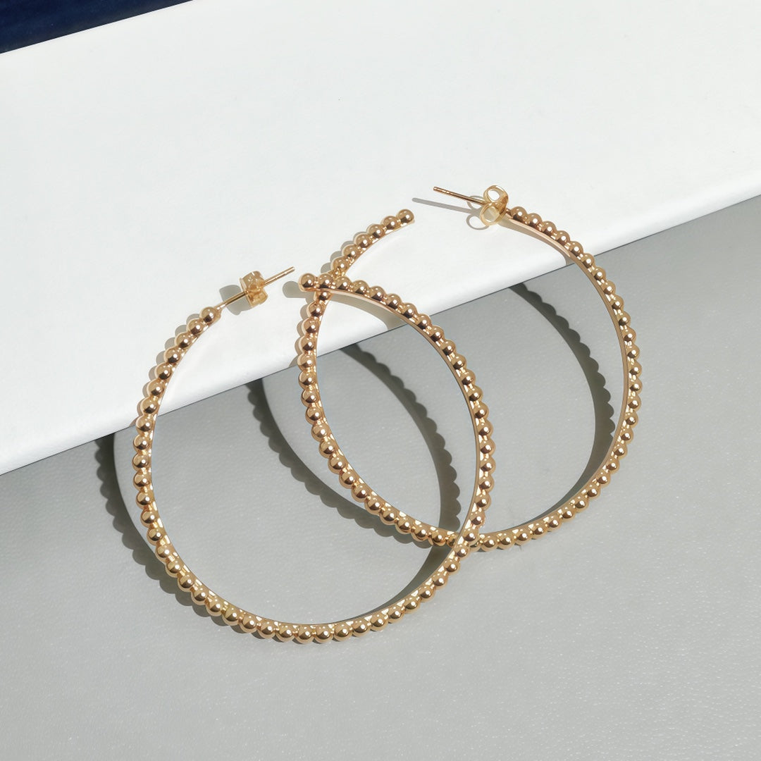 [Mysitc]  SMOOTH BEAD STUD EARRINGS