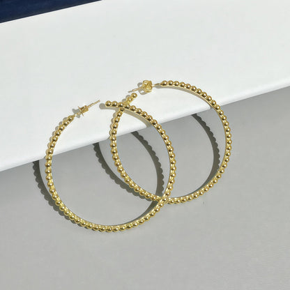 [Mysitc]  SMOOTH BEAD STUD EARRINGS
