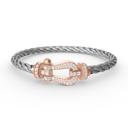 [Mystic]FORCE LARGE HORSESHOE FULL DIAMOND BRACELET ROSE GOLD