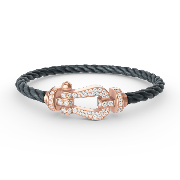 [Mystic]FORCE LARGE HORSESHOE FULL DIAMOND BRACELET ROSE GOLD